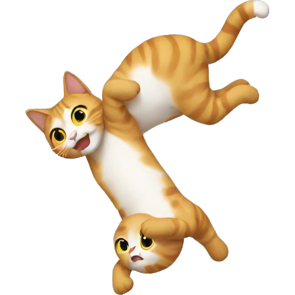 cat doing a backflip emoji