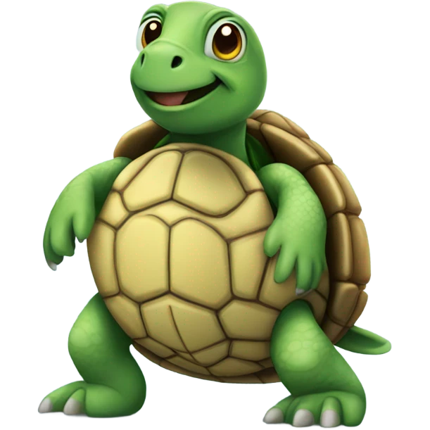 Turtle wearing shoes  emoji