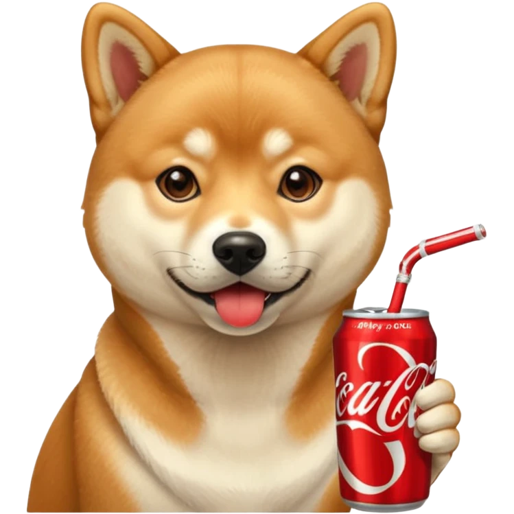 Shiba Jasper Coca Cola emoji
