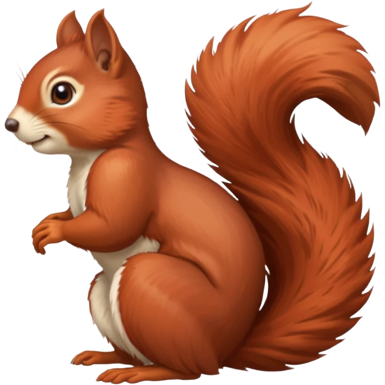 emoji  Realistic red Mama squirrel emoji