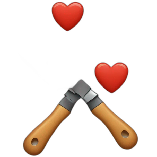 Cœur avec un couteau emoji
