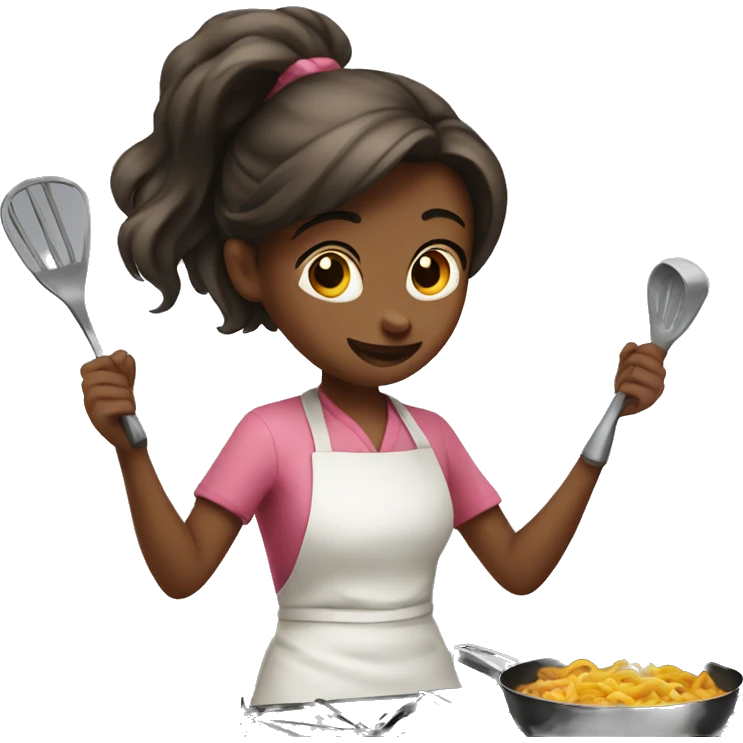 Girl cooking  emoji