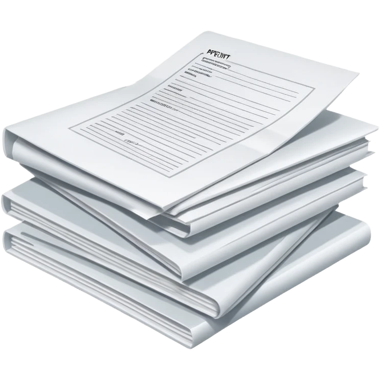 Pile of patent papers emoji