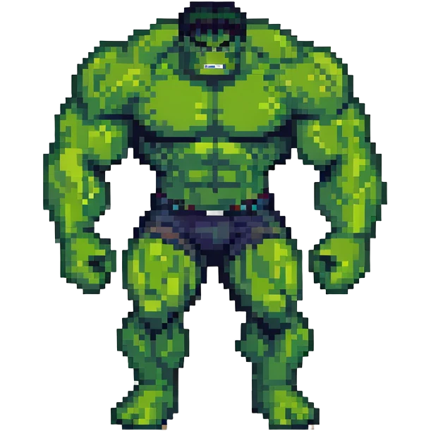 Hulk, green muscular superhero emoji