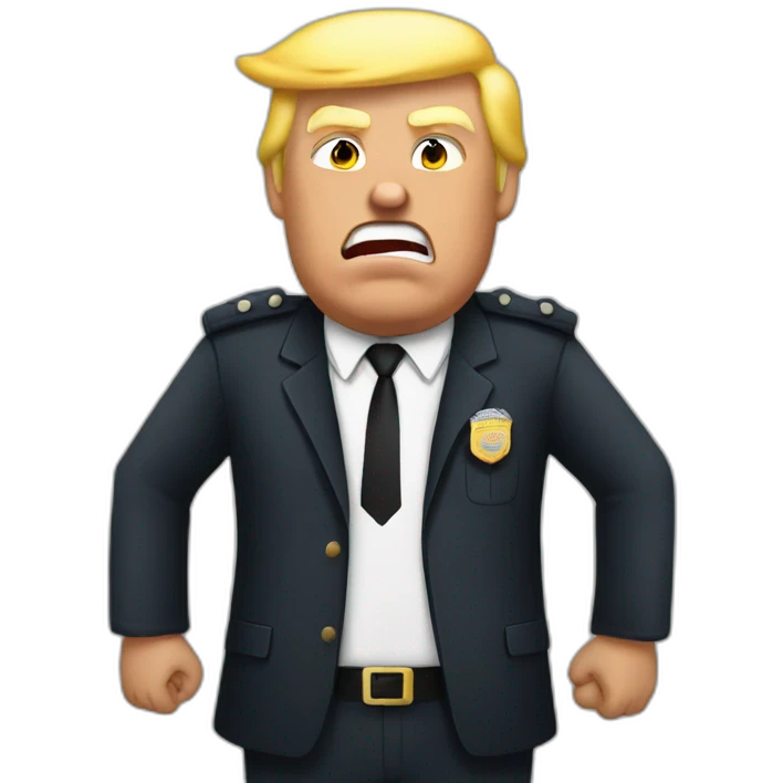 trump-getting-arrested emoji