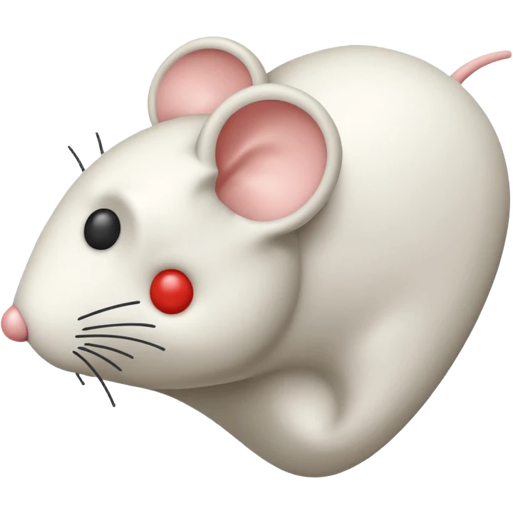 matte plasticine claymation style white mouse cursor pointer no background emoji
