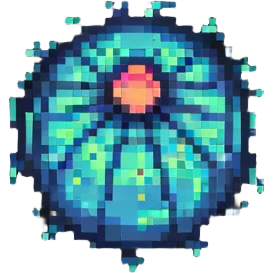 glowing neon bomb power up item emoji