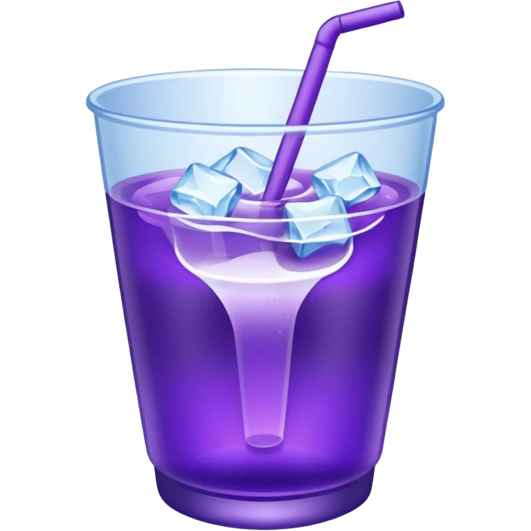 Double Cup with lean in it and ice emoji