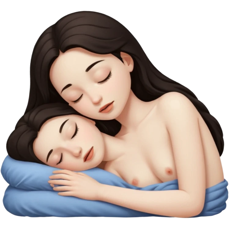 Girl sleeping naked emoji