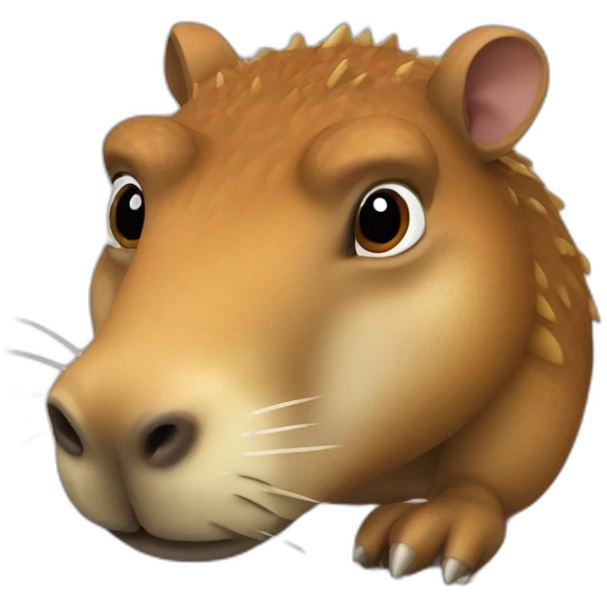Capibara sur crocodile emoji
