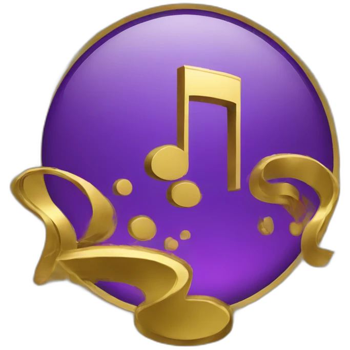 Golden Spotify logo emoji