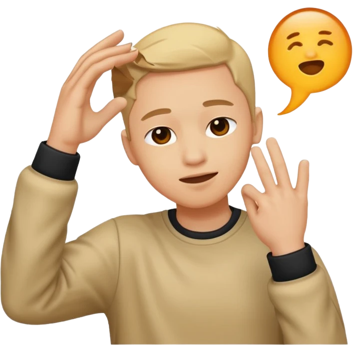 Person dabbing emoji