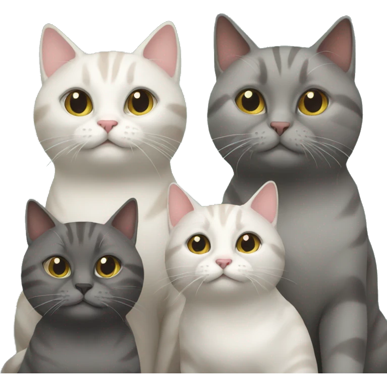 Cat family emoji