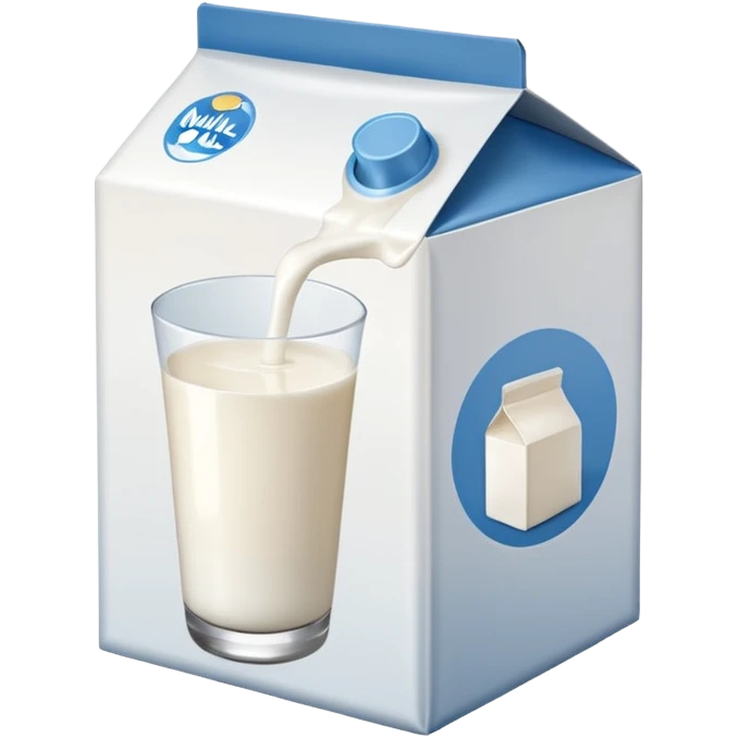 a box of milk have the label word "MILK" emoji