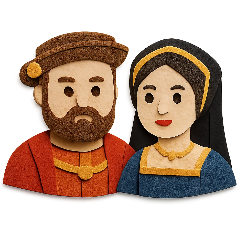Henry VIII and Anne Boleyn emoji