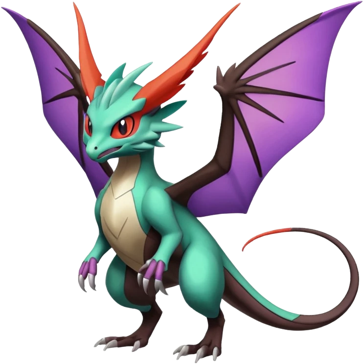 Inteleon-Pokémon-Noivern-Helioptile-fusion (full body) emoji
