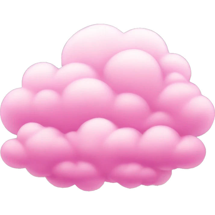 Pink clouds emoji
