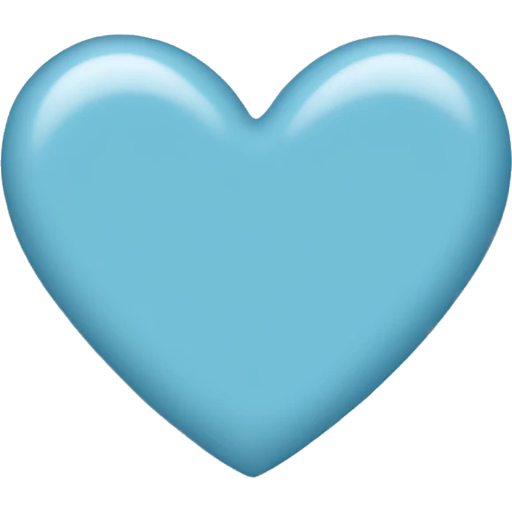 light blue heart emoji