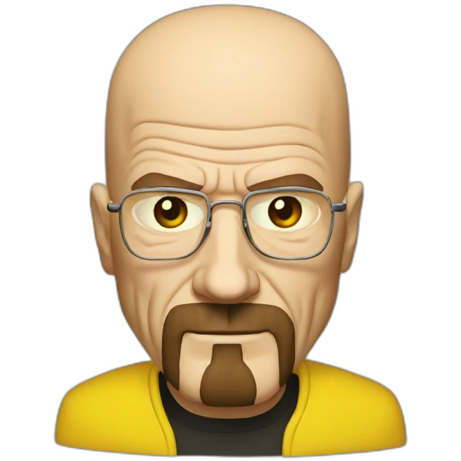 Walter White in yellow costume emoji
