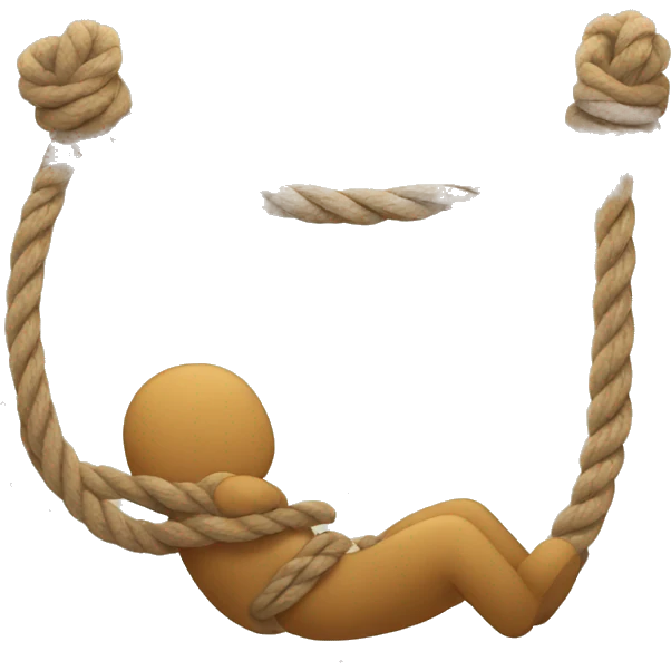 tying with a rope emoji