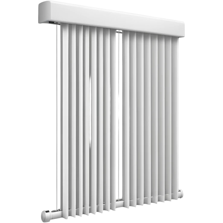 vertical venetian blinds with distinct pleats emoji