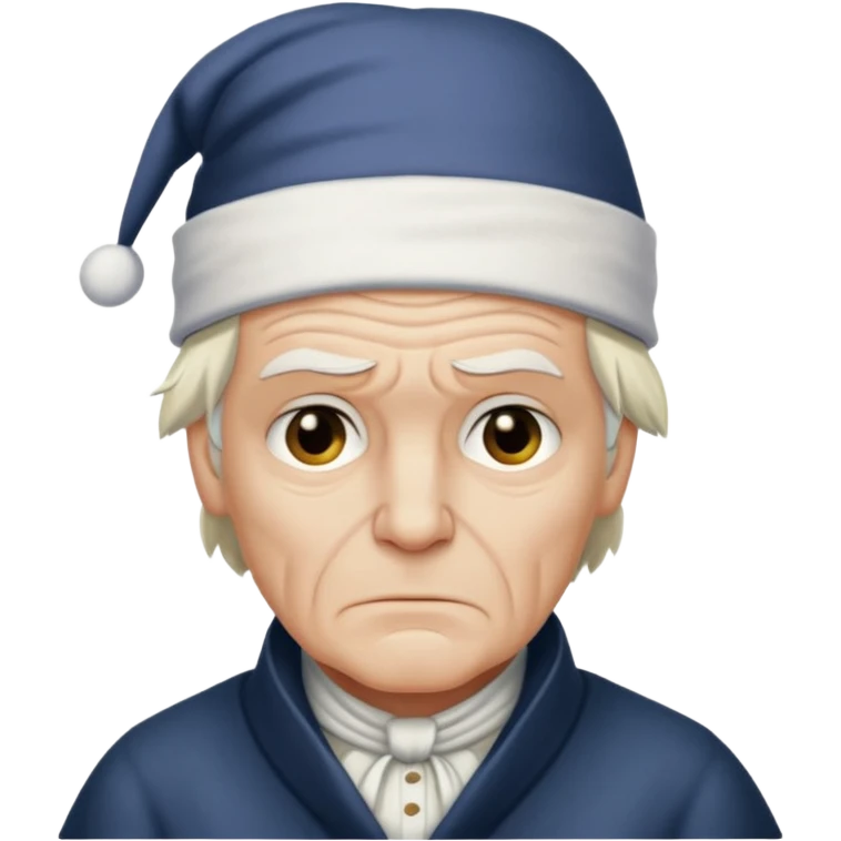 scrooge with frown emoji