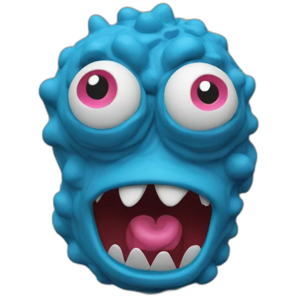 Plasticine funny Monster emoji