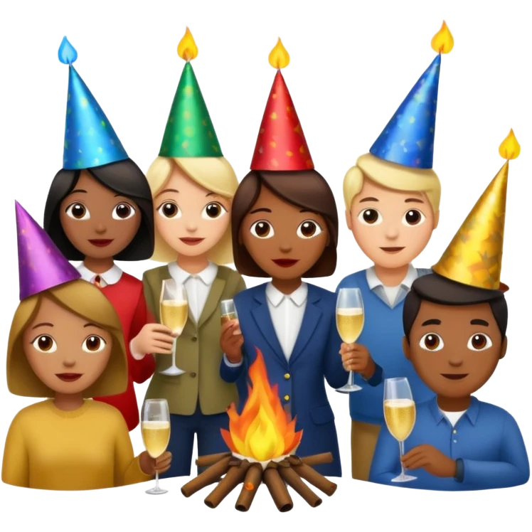 Bonfire Night with music emoji