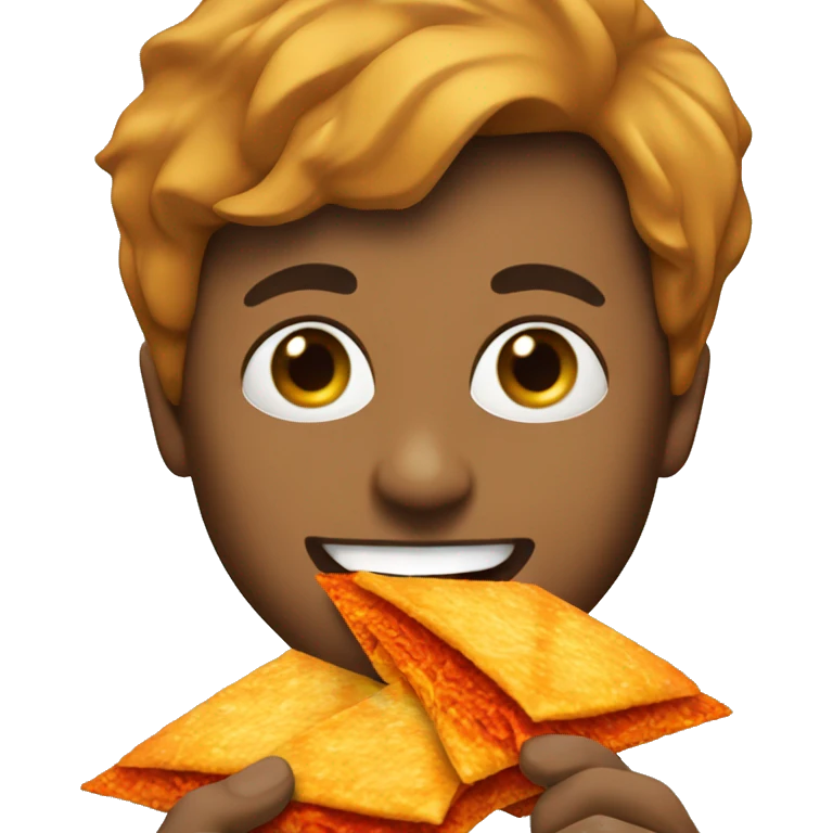 Me eating a Doritos emoji