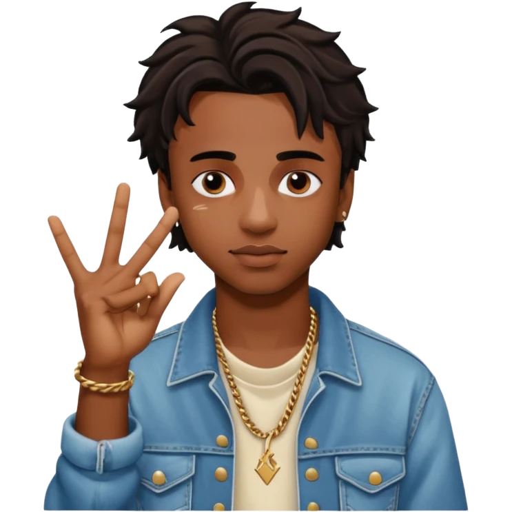 Playboi Carti YVL logo hand sign  emoji