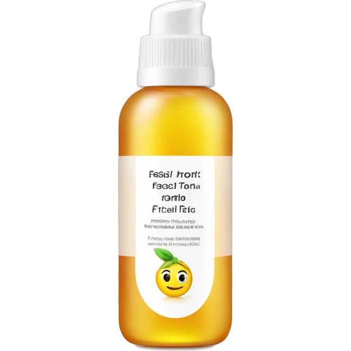 facial tonic with label emoji