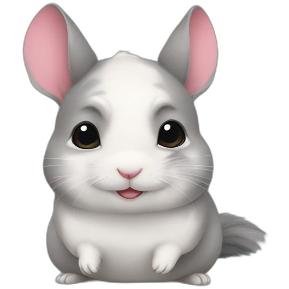 Chinchilla love emoji