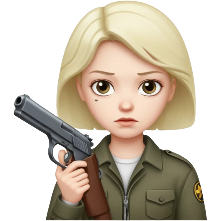 Killing himself with a gun emoji