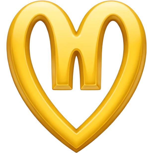 mcdonalds m shaped as a heart  emoji