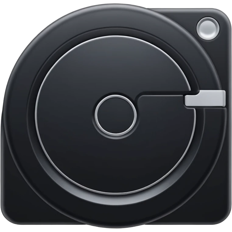 black computer disk emoji