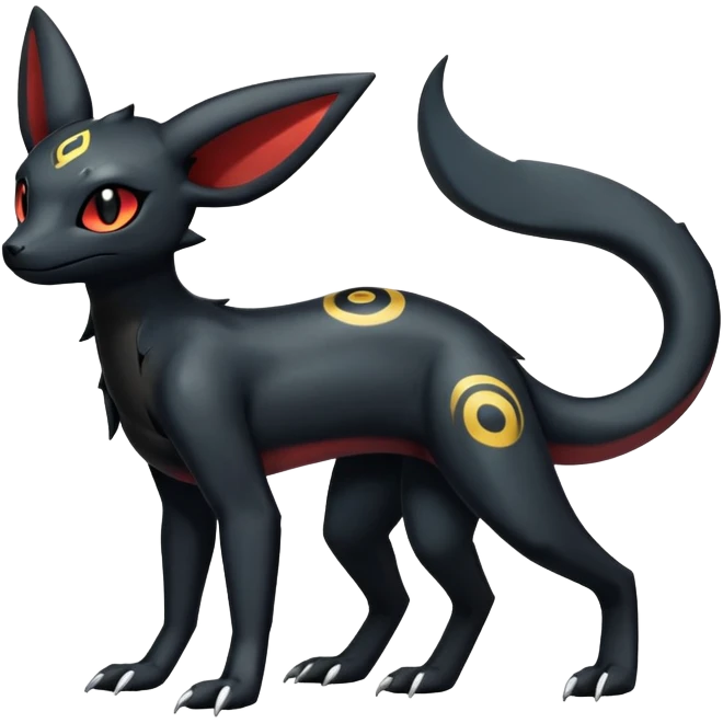 Salandit-Umbreon-Fakémon-hybrid-creature (full body)  emoji