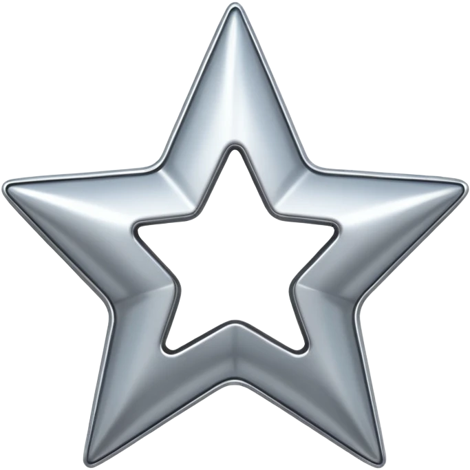 y2k hollow star shiny emoji