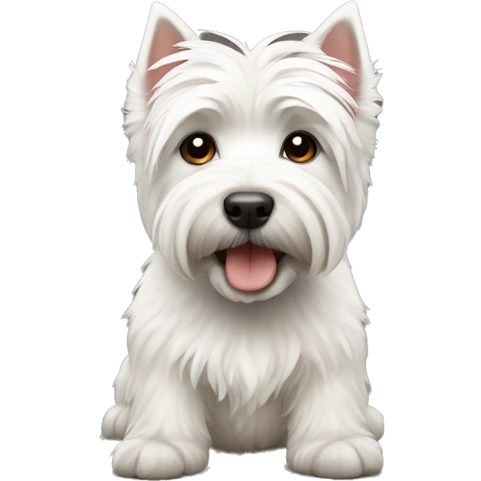 A Westie dog emoji
