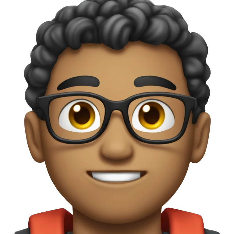 super strong man but also twink and nerdy  emoji