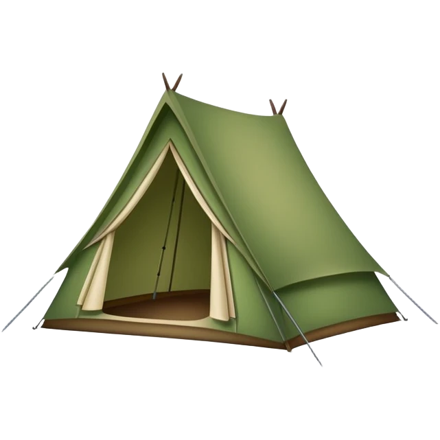 camping tent emoji