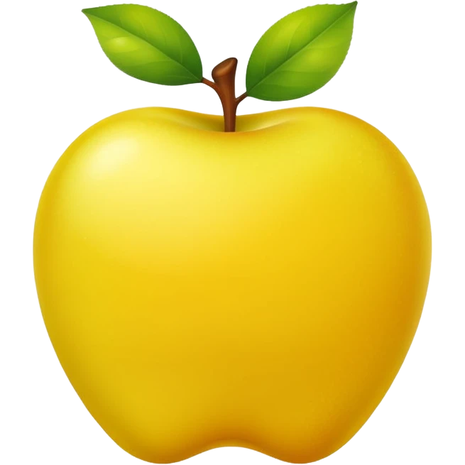 yellow  apple emoji