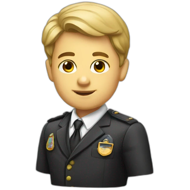 A schoolboy diplomat emoji