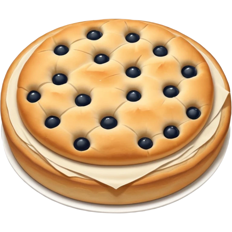 round focaccia classic white without seasoning emoji