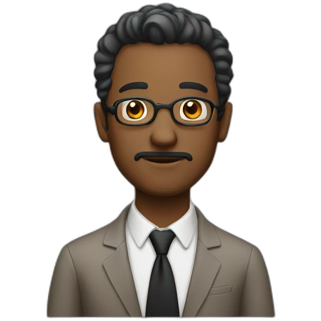 intellectual man emoji