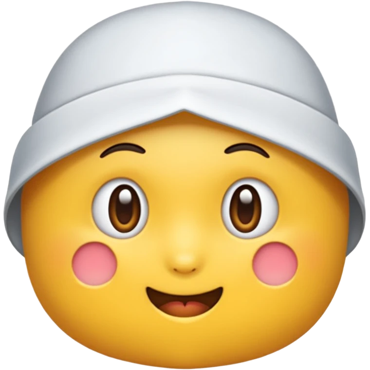 흰색 퍼프 emoji