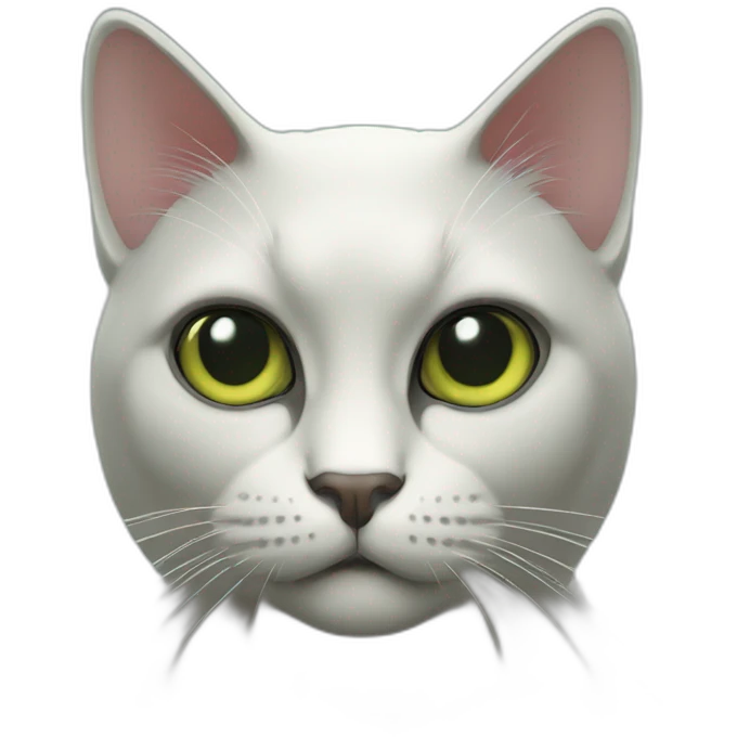 Matrix film style cat emoji