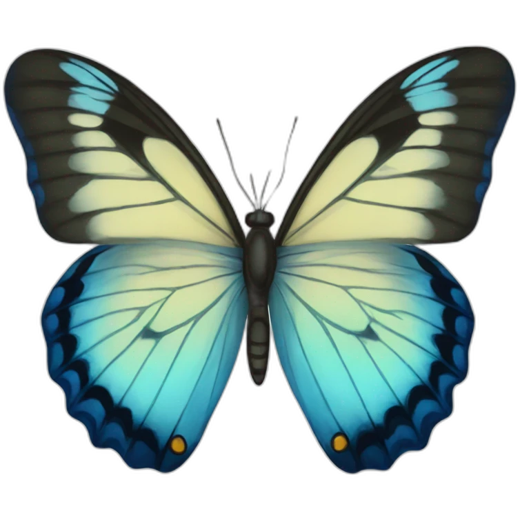 Blue butterfly emoji