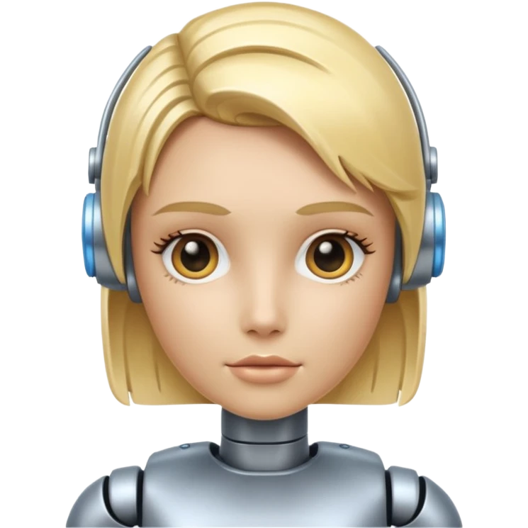 blonde robot emoji