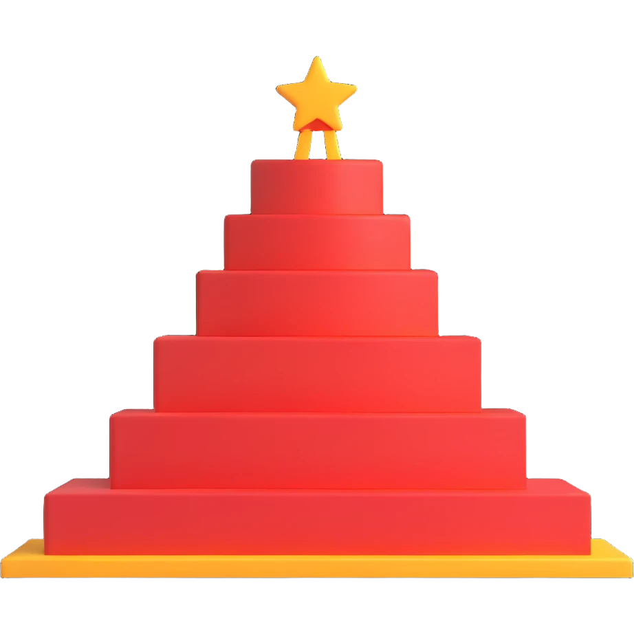 a podium, 3D style, with subtle shadows emoji