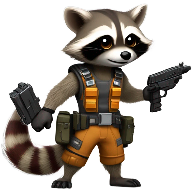 Rocket raccoon emoji